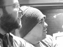 Zac and Stephen in the Control Room